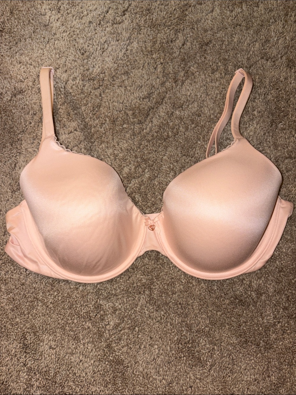 PINK Victoria's Secret Light Peach Molded T-Shirt Bra